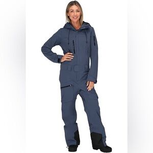 Arctix women’s Alta vista blue/grey size medium snowsuit coveralls